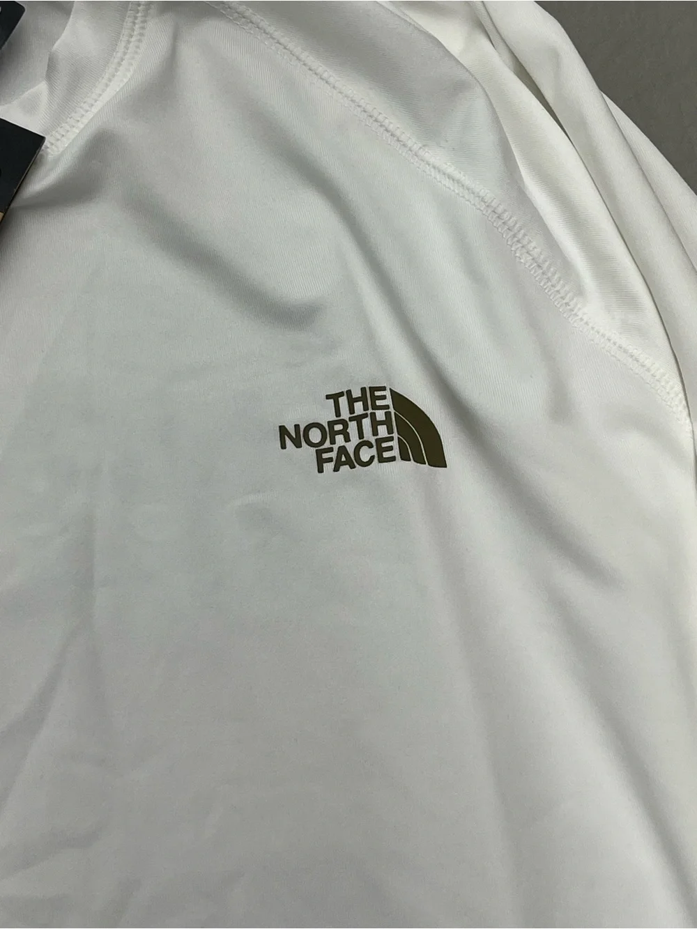 The North Face Men's Long-Sleeve Crew — White with Black Logo Men’s Size 2XL NWT